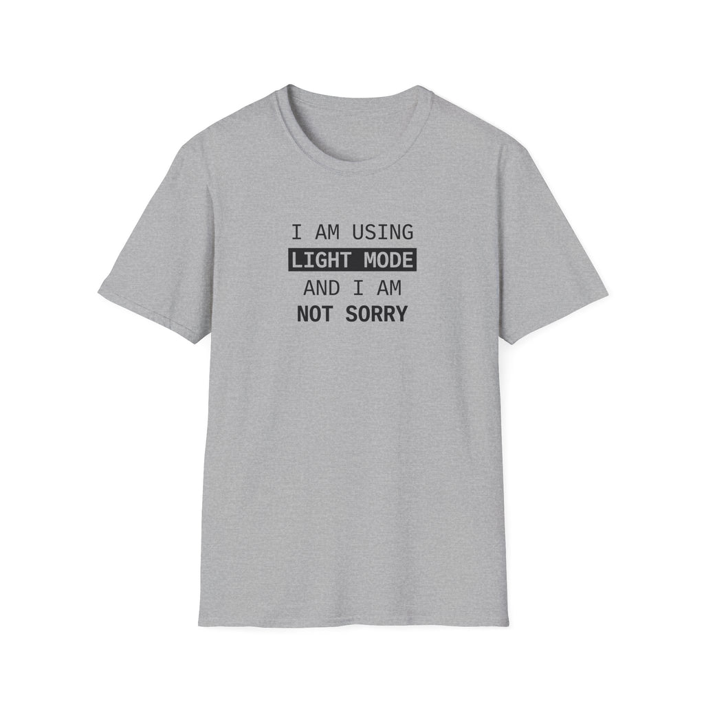 I Am Using Light Mode T-Shirt
