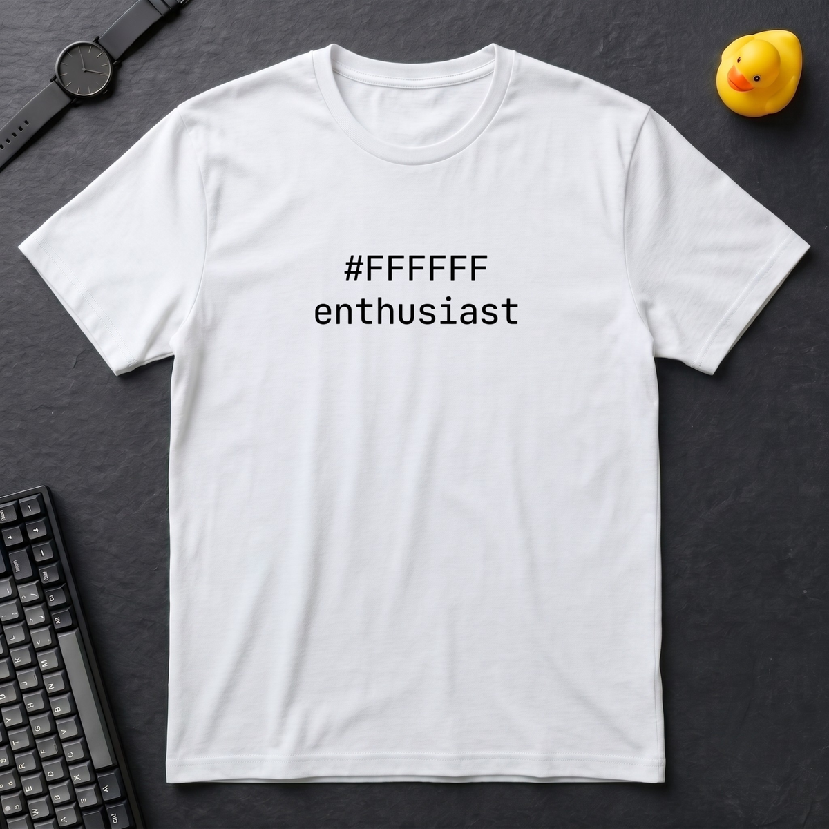 #FFFFFF Enthusiast T-Shirt
